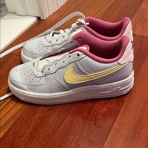 Nike Air Force 1 with Yellow and Pink Accents